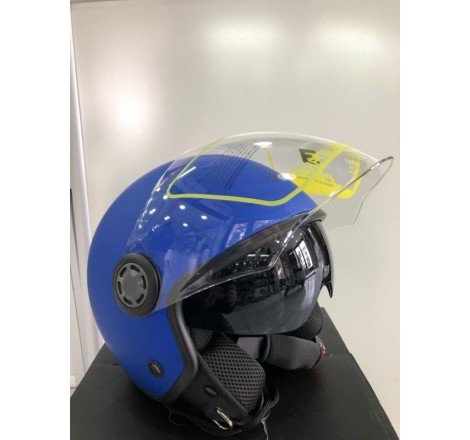 CASCO MPH DOPPIA VISIERA BLU L