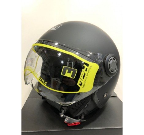 CASCO MPH JET NERO OPACO XL