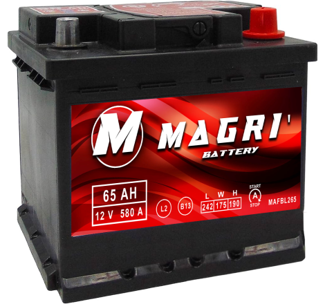 BATTERIA AUTO MAGRI' 65 AH...