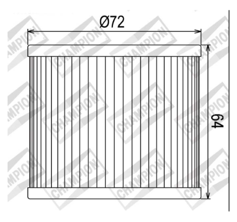 FILTRO OLIO CHAMPION COF033...
