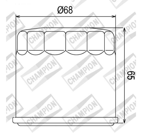 FILTRO OLIO CHAMPION COF038...