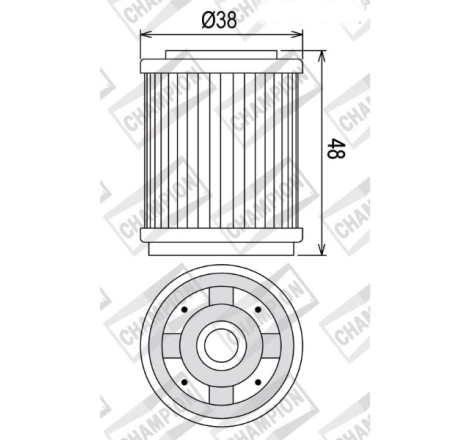 FILTRO OLIO CHAMPION COF043...