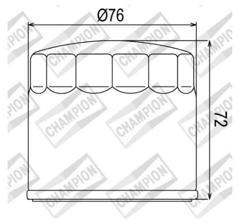 FILTRO OLIO CHAMPION COF053...