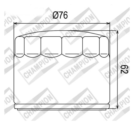 FILTRO OLIO CHAMPION COF060...