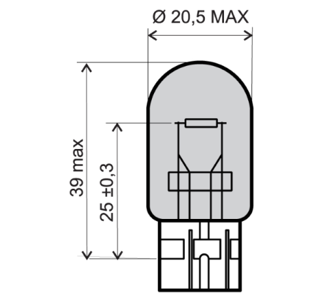 LAMPADA RMS 12V - 21W TUTTO...