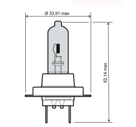 LAMPADA RMS 12V/55W H7 BLUE