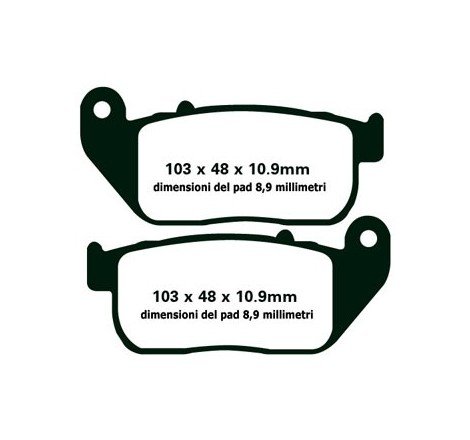 PASTIGLIE EBC FA381 HH (68075)