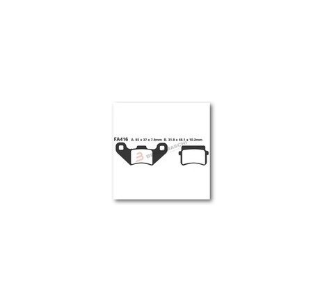 PASTIGLIE EBC FA416 (68416)