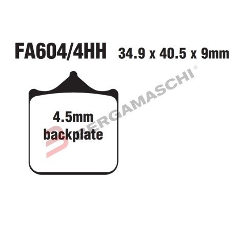 PASTIGLIE EBC FA604/4 HH...