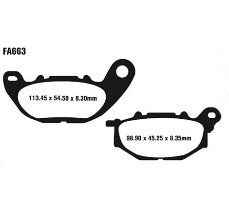 PASTIGLIE EBC FA663 (68663)