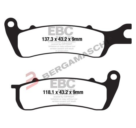 PASTIGLIE EBC FA722 (68722)