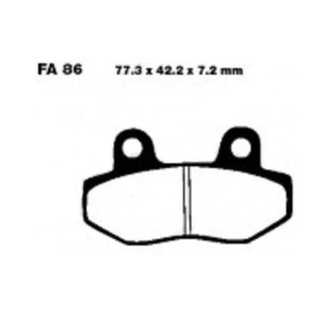 PASTIGLIE EBC FA86 HH (65510)
