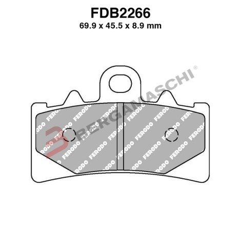 PASTIGLIE FERODO FA606 (68606)