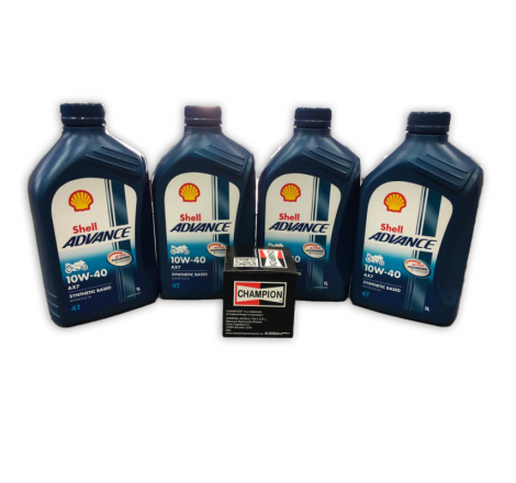 KIT OLIO SHELL ADVANCE AX7...