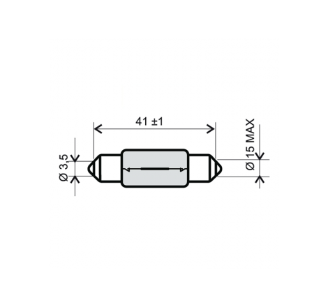 LAMPADA A SILURO 12V 15W