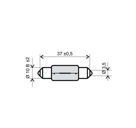 LAMPADA A SILURO 12V 10W